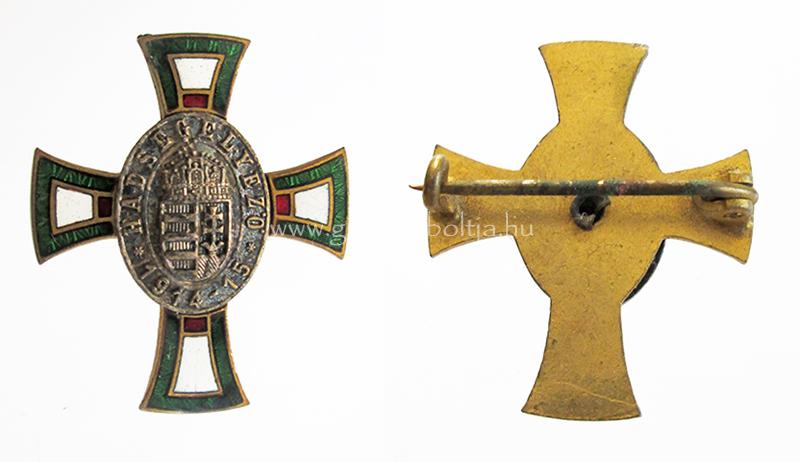 I. VH Hadseg�lyez� Hivatal 1914-1915 sapkajelv�ny (kereszt)